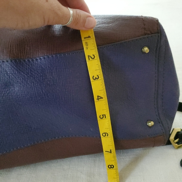 Oryany Anthropologie leather crossbody purple purse - Picture 10 of 13